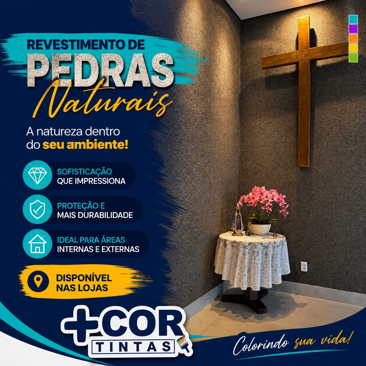 Post +COR Tintas no Instagram